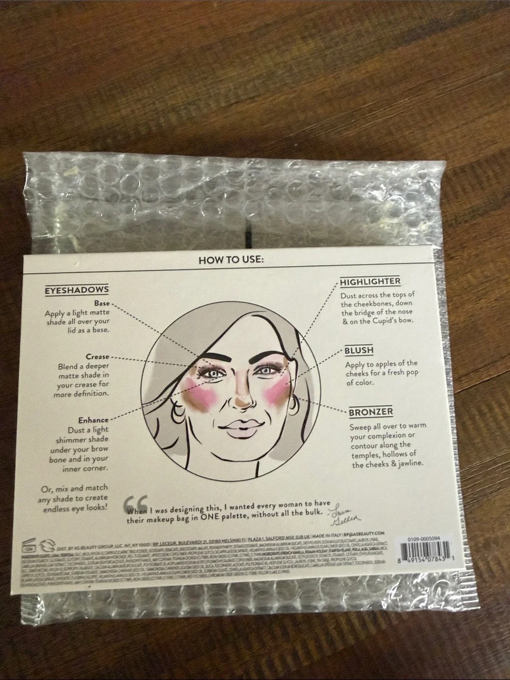 Laura Geller Tuscan Dreams Palette + LG foundation in Fair + “gilded honey”